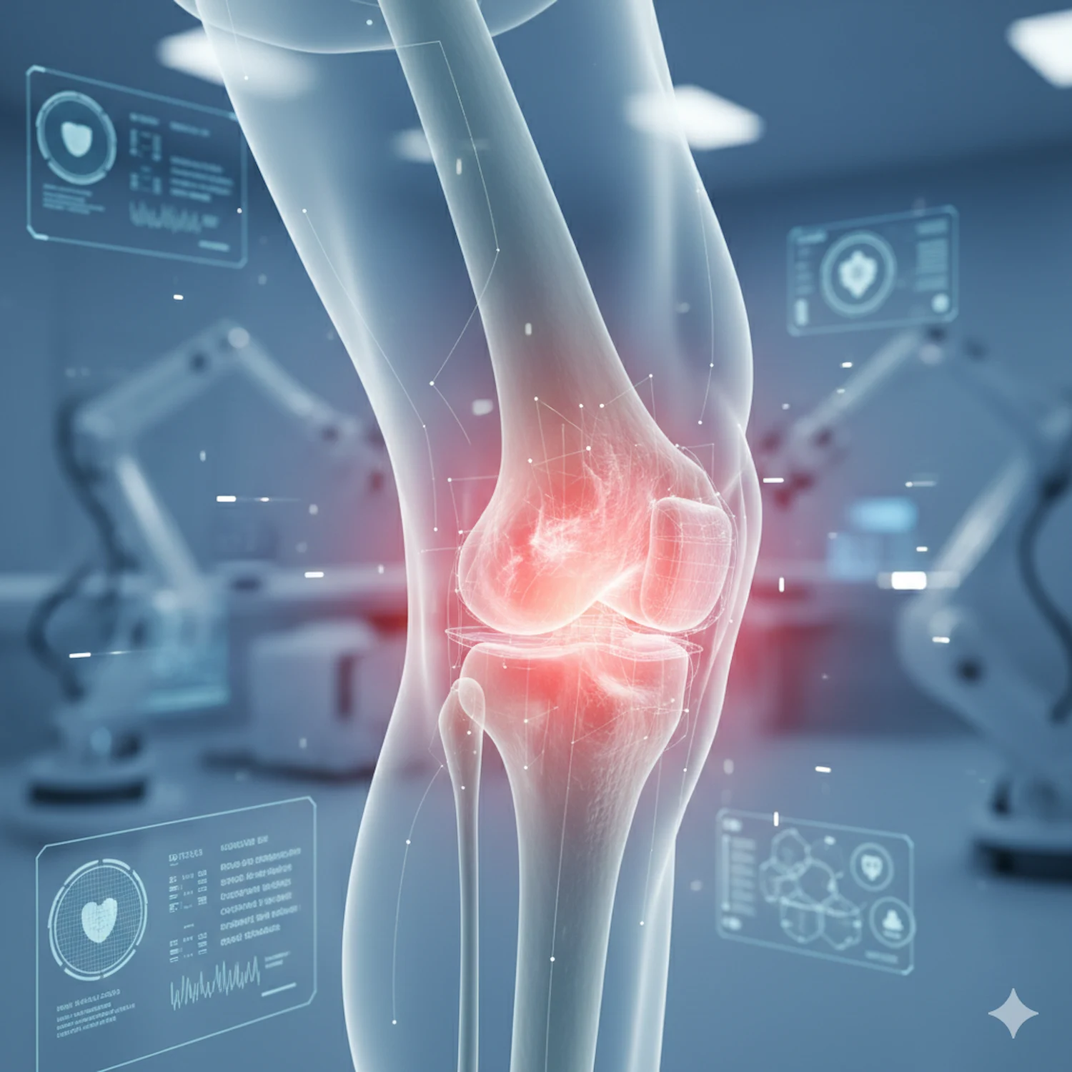 Ilustración del cartílago articular afectado por condromalacia - clinica de lesiones deportivas