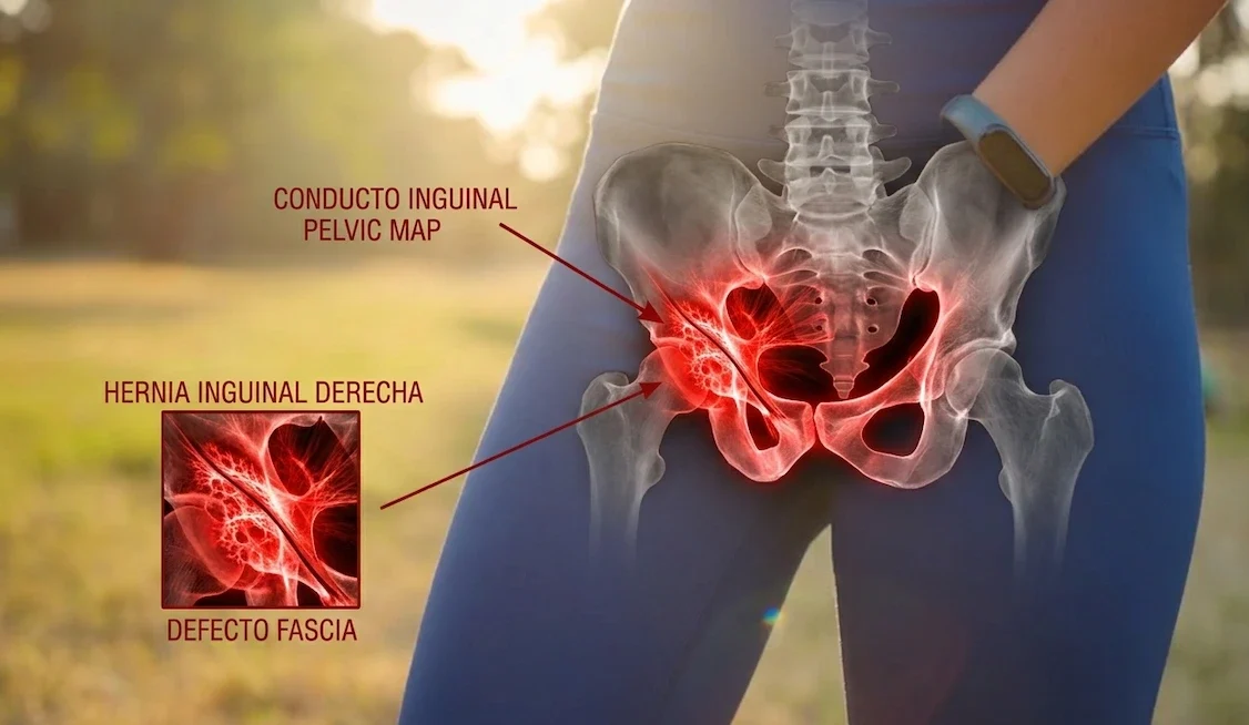 Hernia Inguinal mujer - clinica de lesiones deportivas