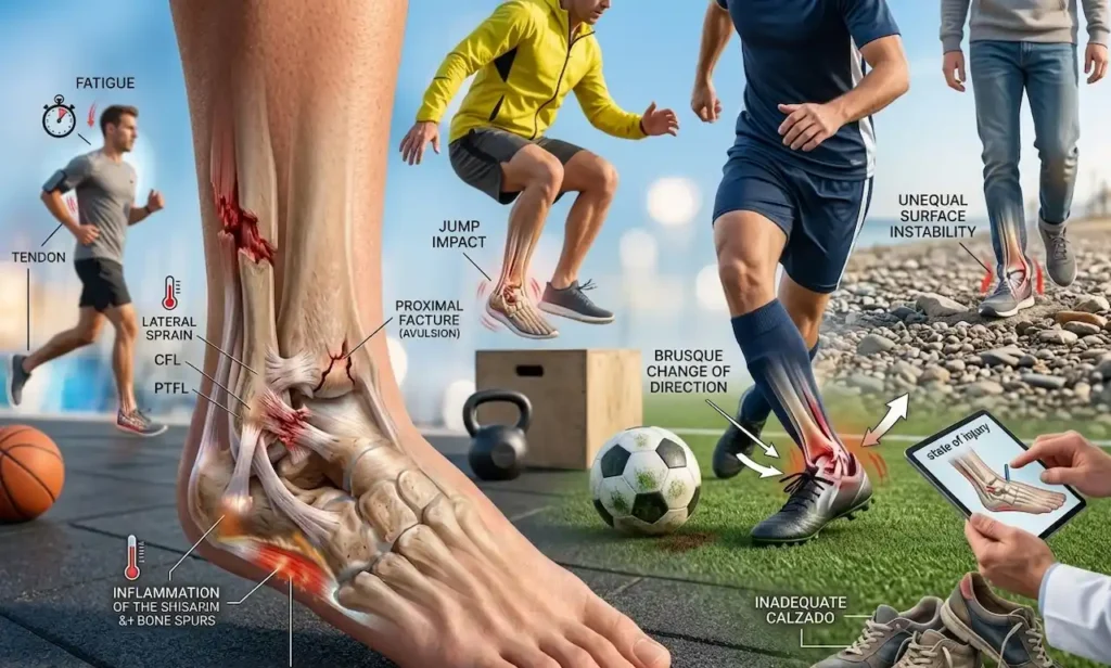 inflamación tobillo - clinica de lesiones deportivas